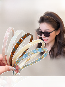 Acetate Hair Bands Womens New 2025 Fashionable Glasses Headbands Summer Elegance Hair Accessories Non-Jealous Ear Bones