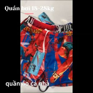 Quần bơi cho bé trai 18 - 28kg i in nhiệt đẹp - QB02