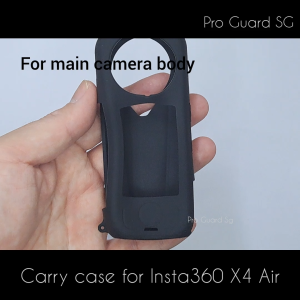 [SG] Case + Lens Cover + Strap for Insta360 X4 Air Carry Storage Camera Case (battery access easy)
