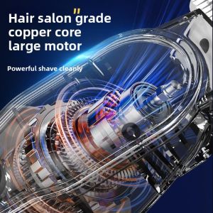 MONLEYTA | German Hair Clipper Electric Trimmer Professional Barber Shop Shaving Tool Bald Head Carving Razor Beard Grooming Equipment