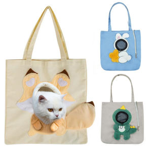 Canvas Tote Bags For Cats Cat Carrying Bag For Travel Outdoor Tote Bags Canvas Pet Carrier Chest Bag Canvas Bag Carrying Tote