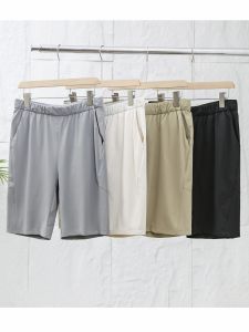 New American Style Outdoor Five-Quarter Ice Silk Quick-Dry Breathable Loose Straight Leg Sport Casual Shorts for Men Summer