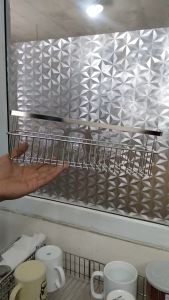 Kệ inox đa năng treo nhà tắmmiếng dán thông minh không cần khoan đục lỗ tường((ND-200-189V)