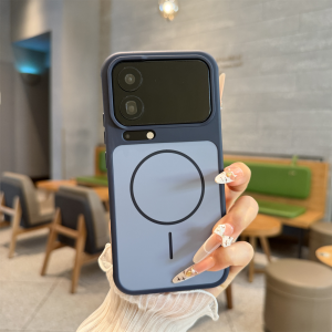 Heat Dissipation Soft Bumper Magnetic Attraction Shockproof Skin Touch Matte Anti Fingerprint Mobile Phone Case