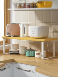 TIJU | Kitchen Tiered Organization Rack for Dishes and Spices