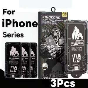Miếng Dán Cường Lực Kính Cường Lực Gorilla Cho iPhone 17/16/15 Pro Chống Trầy Xước Phủ Toàn Màn Hình Chống Bụi Tự Dán Chống Vỡ