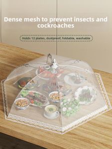 MANJIELI | Anti Fly Dust Proof Food Cover Foldable