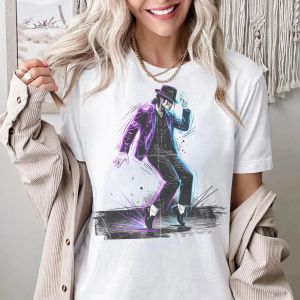 Bandai | Michael Jackson Modern Redesign Kids T-shirt Fashion Y2K Clothing Hip Pop Round Neck Short Sleeved Casual Loose Tee Fan Gifts
