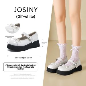 Josiny | Black Lolita Mary Jane Flat Shoes