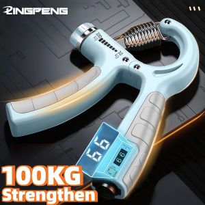 10-100kg Adjustable Hand Grip Strengthener Hand Grip Trainer With Counter Wrist Forearm And Hand Exerciser For Muscle Building