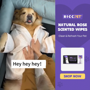 HICC PET Hypoallergenic Plant-Based Pet Wipes Cleaning Deodorizing Wipes for Dogs&Cats Nourishes Fur 100/120/400pcs