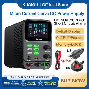 Kuaiqu แหล่งจ่ายไฟ DC แบบปรับได้ Current และแรงดันไฟฟ้าจอแสดงผล hyperbola mA μA จอแสดงผล 30V5A10A แบตเตอรี่จําลองการใช้ Tes