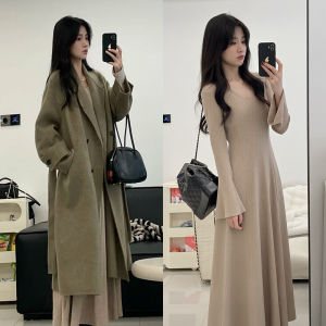 SUHUIQIAN | Tight High-neck Knit Dress for Winter Inner Wear