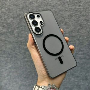 For Magsafe Magnetic Crystal HD Clear Phone Case For Samsung S26 S25 Edge S24 S23 FE S22 S21 Ultra Plus Transparent Slim Cover