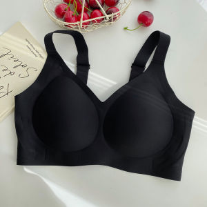 AirSecret Soft Support Bra Womens New 2025 Peach Cup Gathered Side Breast Reduction Large Size Bra Underwear for Young Women