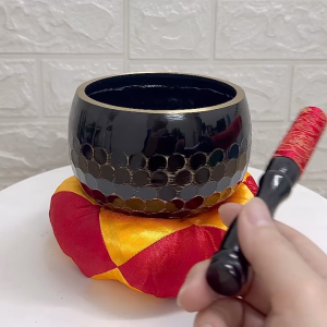 Chuông tụng kinh vân lục giác đen chuông đài loan niệm phật tại gia