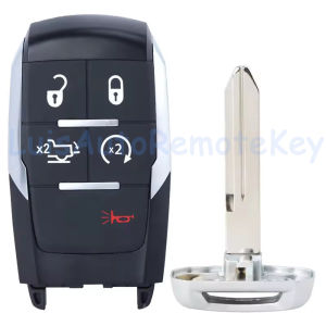 Smart Remote Key Fob 5 Buttons 433MHz 4A Chip for Ram 2500 3500 4500 5500 2019 2020 2021 2022 2023 FCC ID: GQ4-76T P/N: 68374994