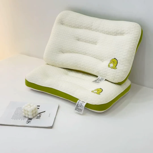 Gối thấp công thái học 40x60cm – Ngủ ngon trọn giấc vỏ lưới thoáng khí ruột bông êm đàn hồi