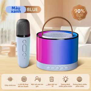 Bộ Loa Karaoke Di Động Bluetooth Không Dây Microphone 2.1 Kênh Cầm Tay Bộ Loa Karaoke Gia Đình Bộ Loa Karaoke Cho Trẻ Em
