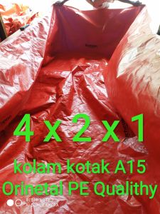 KOLAM IKAN BUDIDAYA UK 4x2x1 bahan a15 KOREA