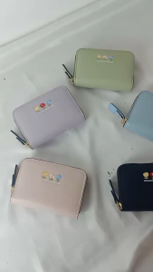 BJ21365 - BLACK/GREEN/LIGHTBLUE/PINK/PURPLE - DOMPET PENDEK KECIL KARTU RESLETING WANITA TAS WANITA FASHION IMPORT MODIS ELEGAN TERMURAH TERLARIS TERBARU TAS BATAM JTF1365