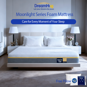 DreamHug Natural Latex Mattress | Ergonomic Memory Foam Medium Firm 7.87 Inch | Premium Luxe advanced Orthopedic 5-Zone Tatami Foam Hotel Quality Bed