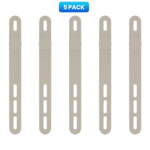 NNBILI Silicone Cable Ties Assorted Color Reusable Heavy Duty Cable Organizer Management for Fastening Cords and Wires 