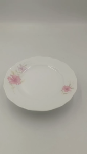 Đĩa Sứ Nông Hoa Tím Hàng Nhập Khẩu Cao Cấp