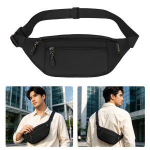 MENSPE Sport Waist Pack Cross Body Bag Pouch Bag Casual Men Chest Bag Men Fashion Shoulder Bag Waist Belt Bag Waterproof Waist Bag for Travel Outdoor