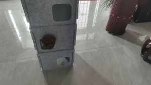 Diy Cat House Stackable cat nest 1-3 Layers Cat Tunnul Toys Felt Cat Bed Free DIY