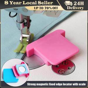 1Pcs Multifucntional Industrial Sewing Machine Seam Guide with Magnet Guide Home Sewing Machine Hem Guide with Scale