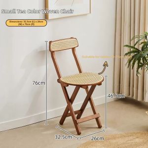 MEIZHULIJIA | Foldable High Footstool Bar Chair