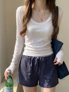 YUANYA | Sun Protection Thin Sleeve U-Neck T-Shirt