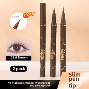 Very Fine Eyeliner Soft Bristle Pen Head Waterproof Not Smudge Draw Eyelash Eye Shadow Pen Not Easy to Makeup Long-Lasting Quick-Drying