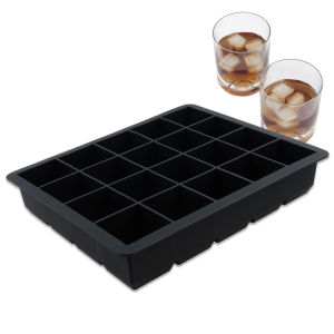20-lưới Vuông Silicon Khay Đá Whisky Rượu Vang Đỏ Sử Dụng Tại Nhà Lớn Đá Viên Khuôn Cocktail Đá Viên Mô Hình Nhà Bếp Dụng Cụ Nấu Ăn