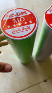 5 Cuộn giấy dán giá tem dán giấy dính giá