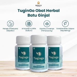 TUGINGO Asli Garansi Original 100% Herbal Obat Batu Ginjal Asam Urat & Kolesterol Halal Terdaftar BPOM