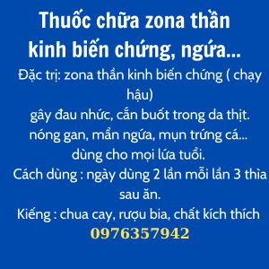 Biến chứng ZONA THẦN KINH không còn là nỗi lo tận gốc và dứt điểm
