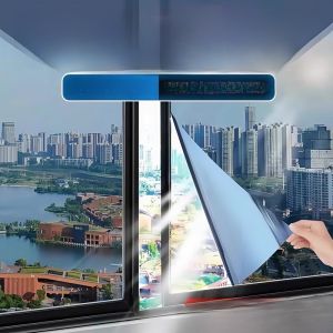 Home Use Privacy Glass Film Heat Insulation Sun Protection One Way Mirror Anti Peeping Shade Window Film Decorative Sticker