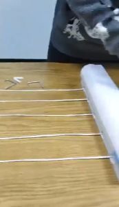 Telescopic clothesline Telescopic indoor and outdoor wall-mounted dryer clothesline hanger 5 line