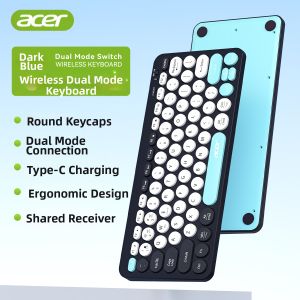 Acer | Wireless Bluetooth Keyboard and Mouse Set with Silent Charging OMR240