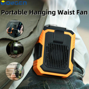 Inovagen xách tay Wearable eo fan hâm mộ với 4000mAh sạc dự phòng có thể sạc lại electeic fan hâm mộ 3 tốc độ có thể điều chỉnh cổ treo fan hâm mộ