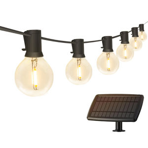 【NEW】 Energy Saving Solar G40 String Lights Waterproof Shatterproof Bulbs for Outdoor Use