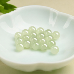 HONGLIANGYUAN | Natural Hetian Jade Loose Beads Clear Water