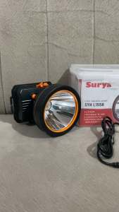 Surya Senter Kepala Selam SYH L156R15Watt Cahaya Kuning Rechargeable 16 Jam