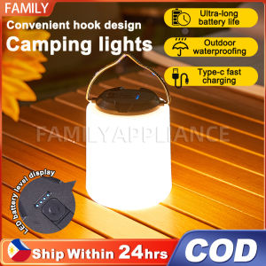 LED Camping Light Rechargeable LED Tent Lantern with 3 Modes Portable Night Light for Camping Hiking Emergency Backpacking Indoor and Outdoor Use