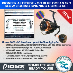Pioneer Altitude Sovereign - GC Blue Ocean Slow Spinning 1pc Jigging Combo Set