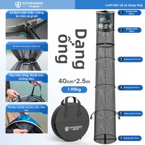YEYINGZHE | Lưới giữ cá tròn chống rối dày khô nhanh