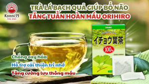 TRÀ LÁ BẠCH QUẢ ORIHIRO (HỘP 26 TÚI LỌC)