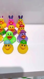 New Product Creative - Vinyl Yellow Duck Multiple Options Rabbit Duck Children's Water Play Toy Squeaky Easter Duck